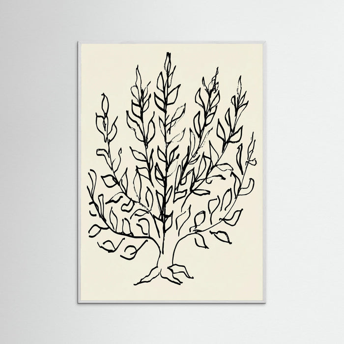 White Wood Minimalist Bush