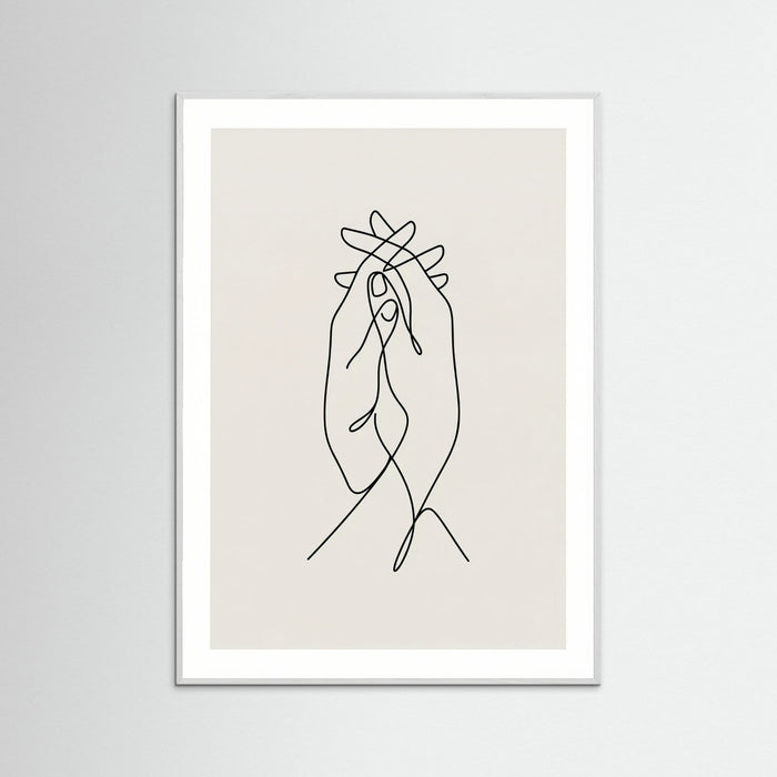 Minimalist Embrace – plakat og kunsttryk