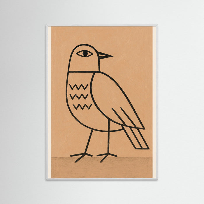 White Wood Minimalist Figure