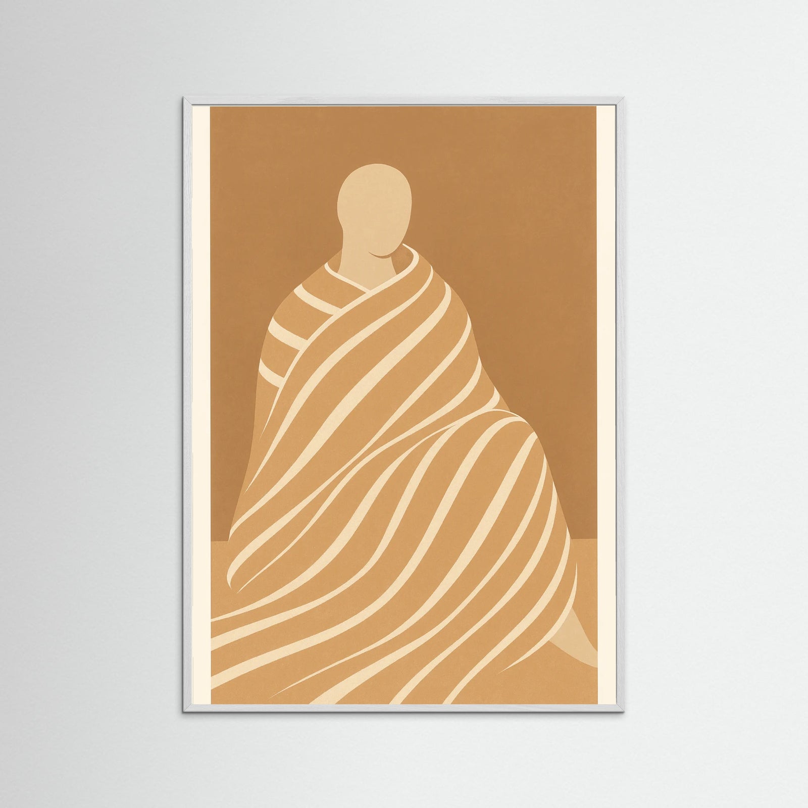 White Wood Minimalist Figures