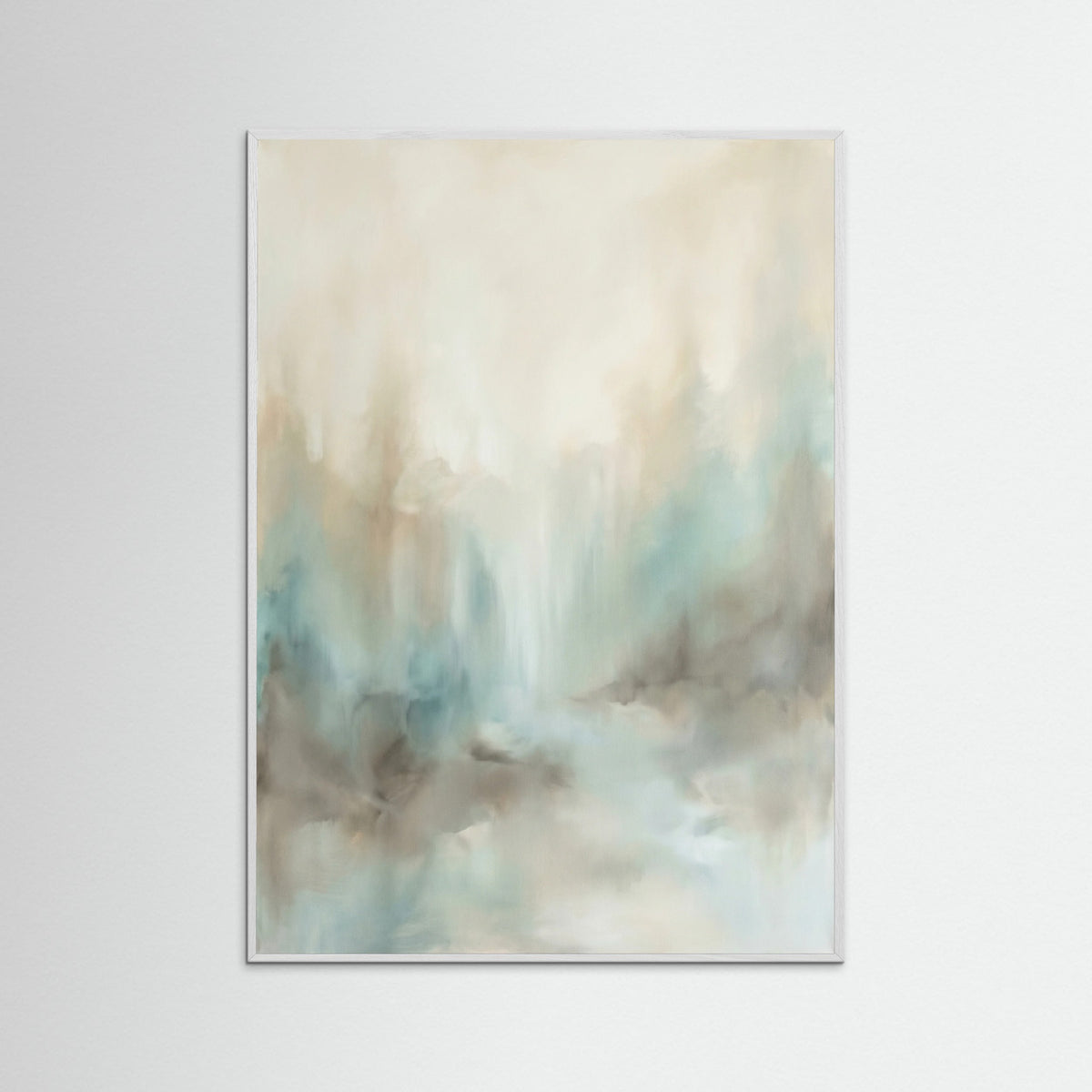 White Wood Misty Horizon