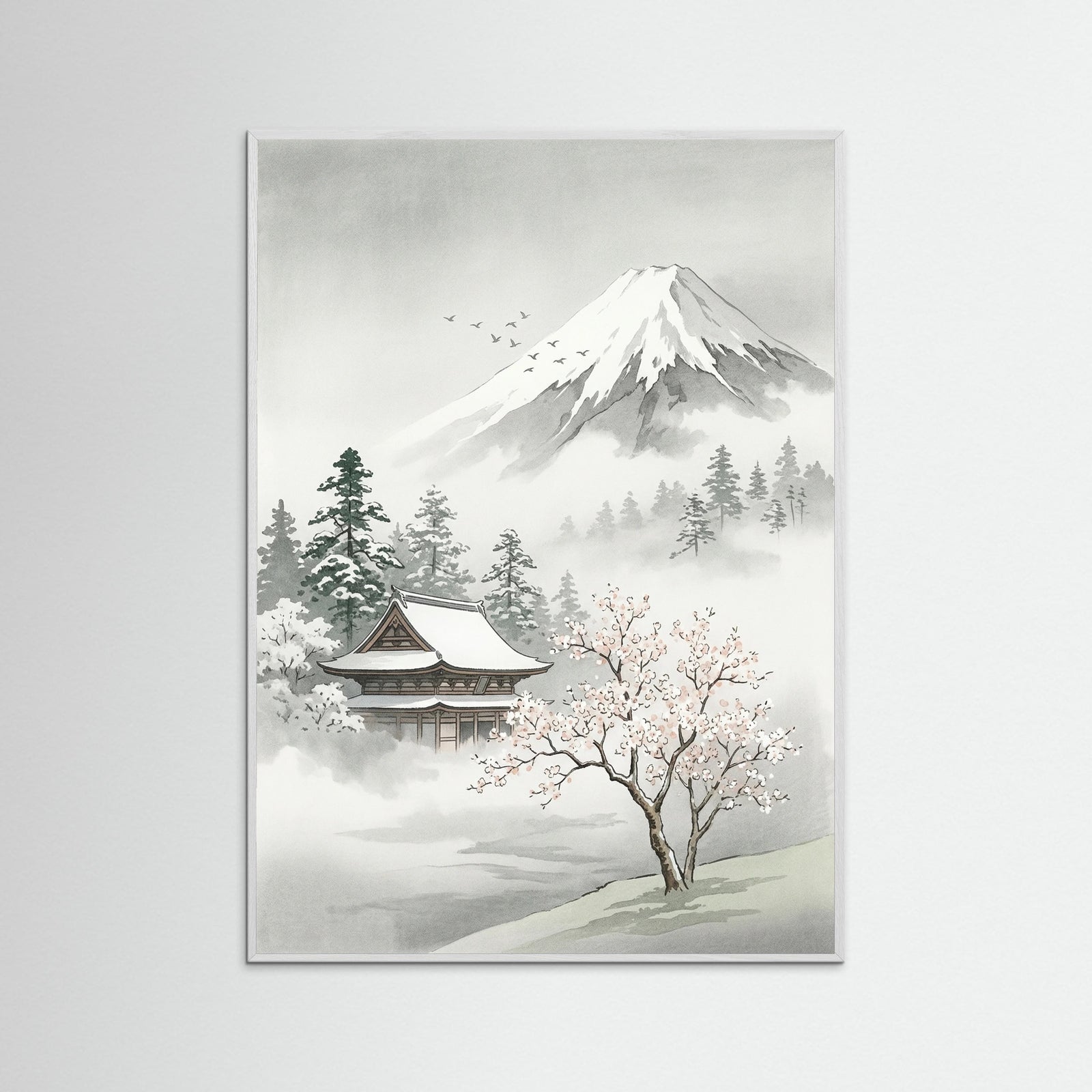White Wood Misty Pine Torii