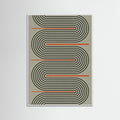 White Wood Modern Contemporary Balance No.1 Poster