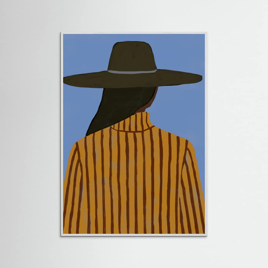 Plakat Modern Woman with Hat – plakat i druk artystyczny