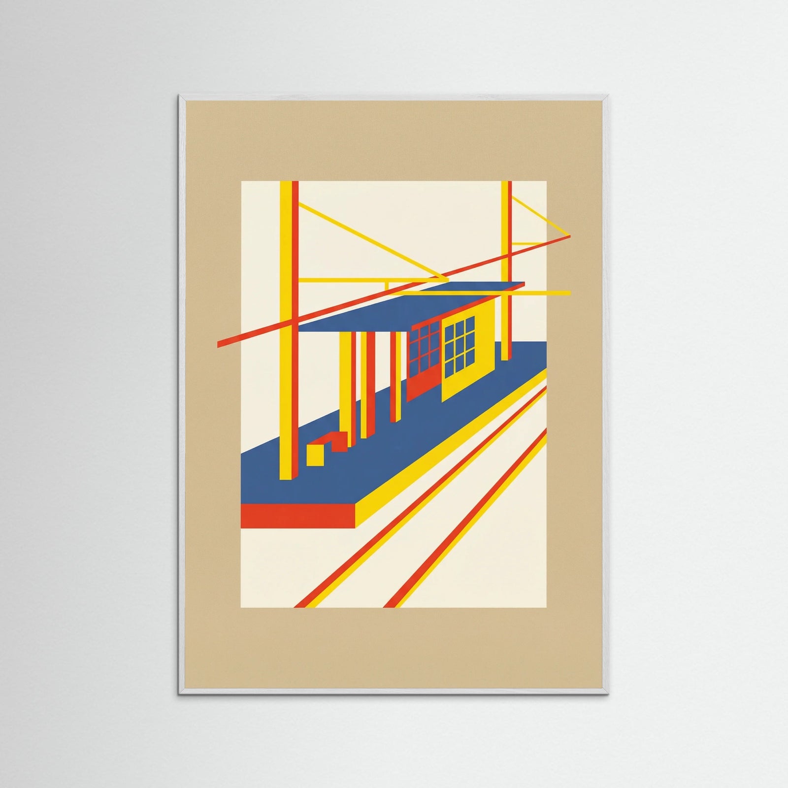 White Wood Modernist Bakery Facade