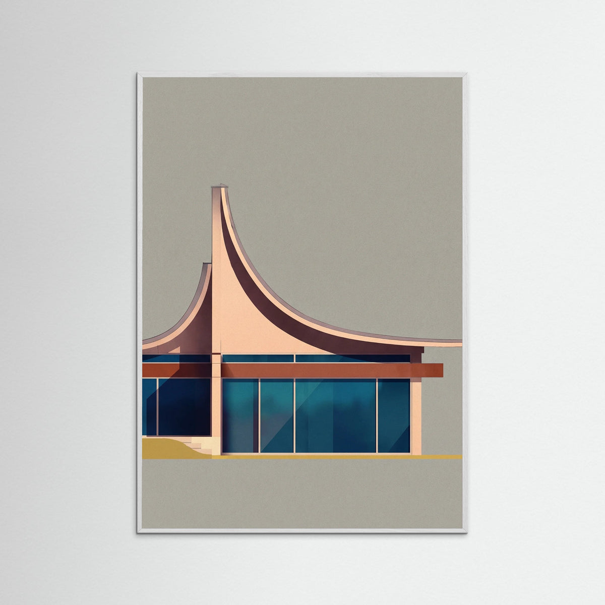 White Wood Modernist Canopy