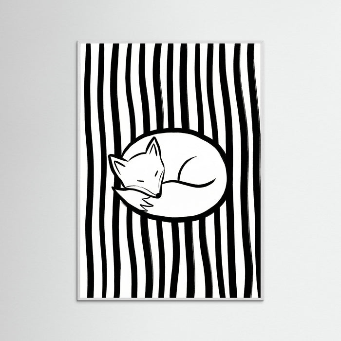 White Wood Monochrome Catnap