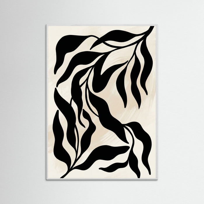 White Wood Monochrome Flora