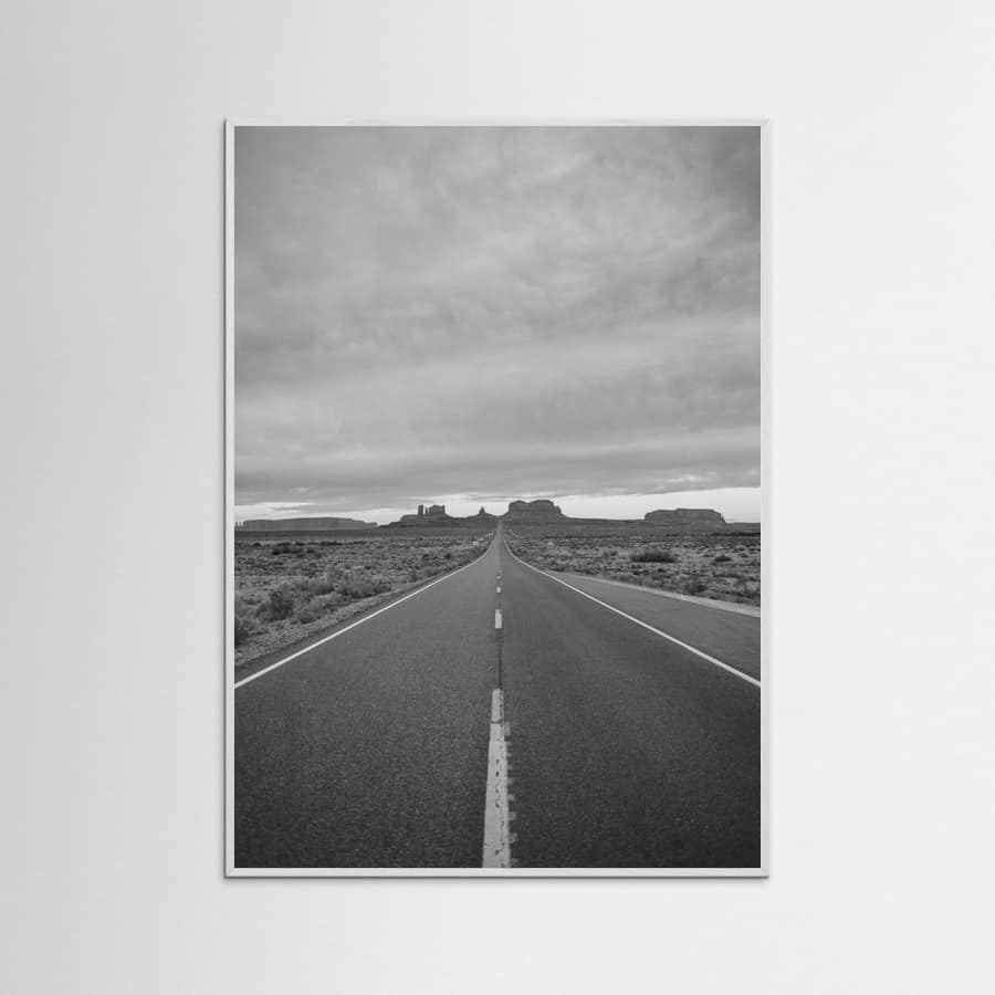 Affiche Monochrome Monument Valley II – affiche et impression d’art