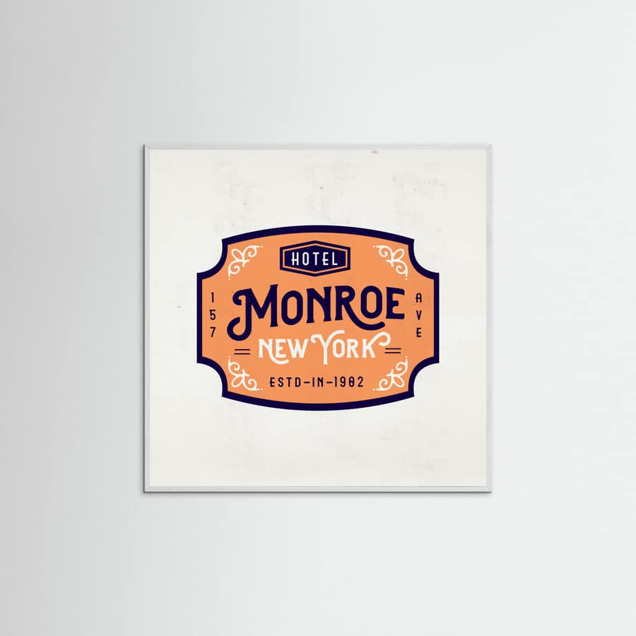 White Wood Monroe Hotel New York Poster