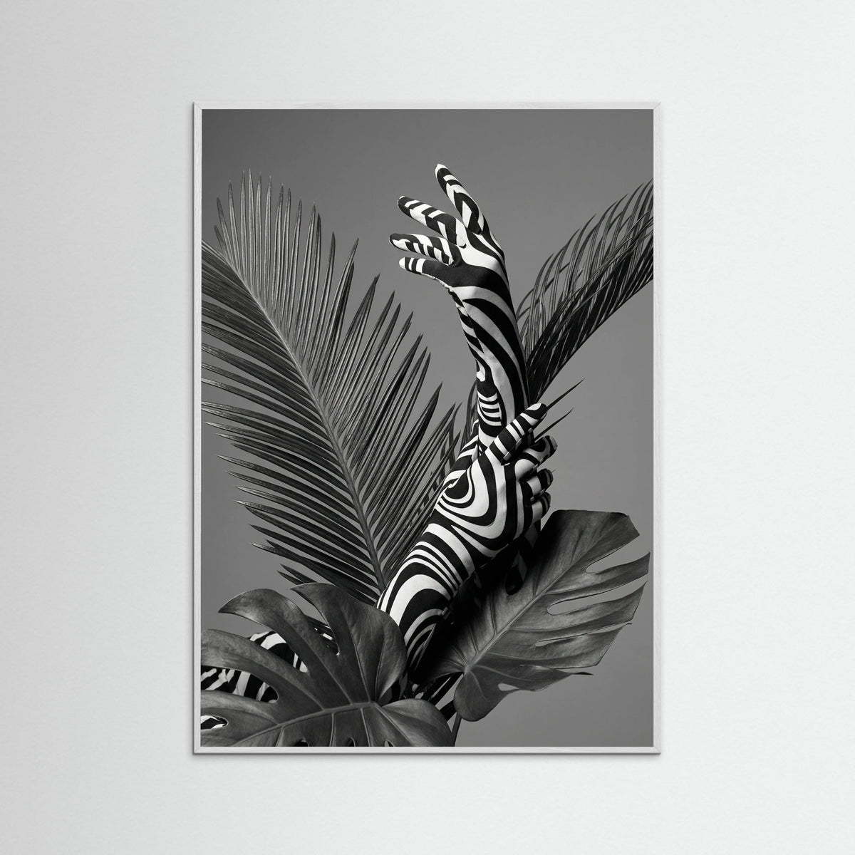 White Wood Monstera Grace