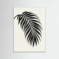 White Wood Monstera Silhouette