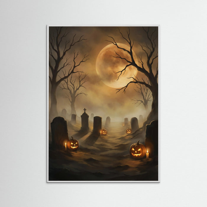 White Wood Moonlit Witch Flight