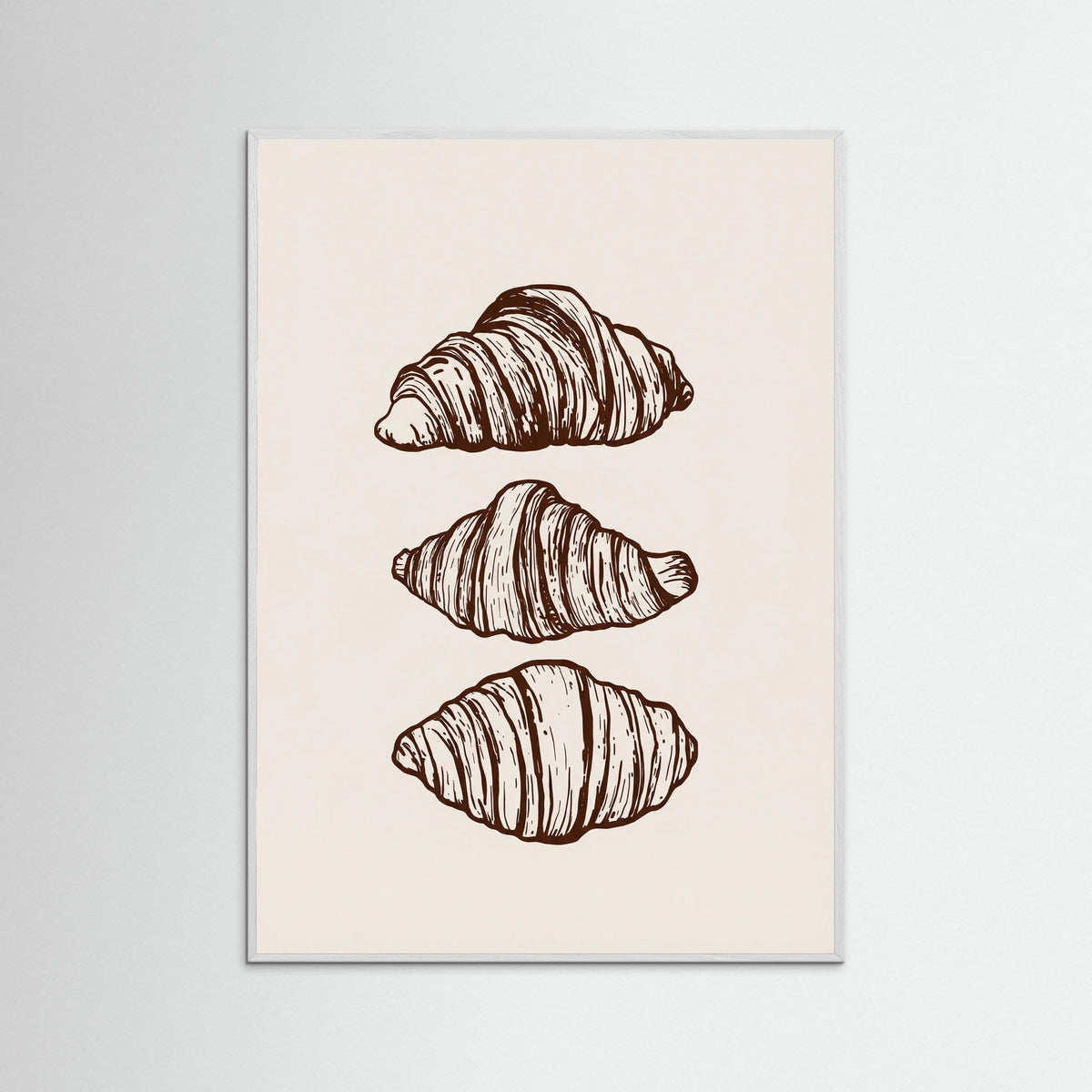 White Wood Morning Croissants