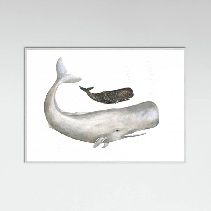 Poster Mother and Baby Sperm Whale – poster e stampa artistica
