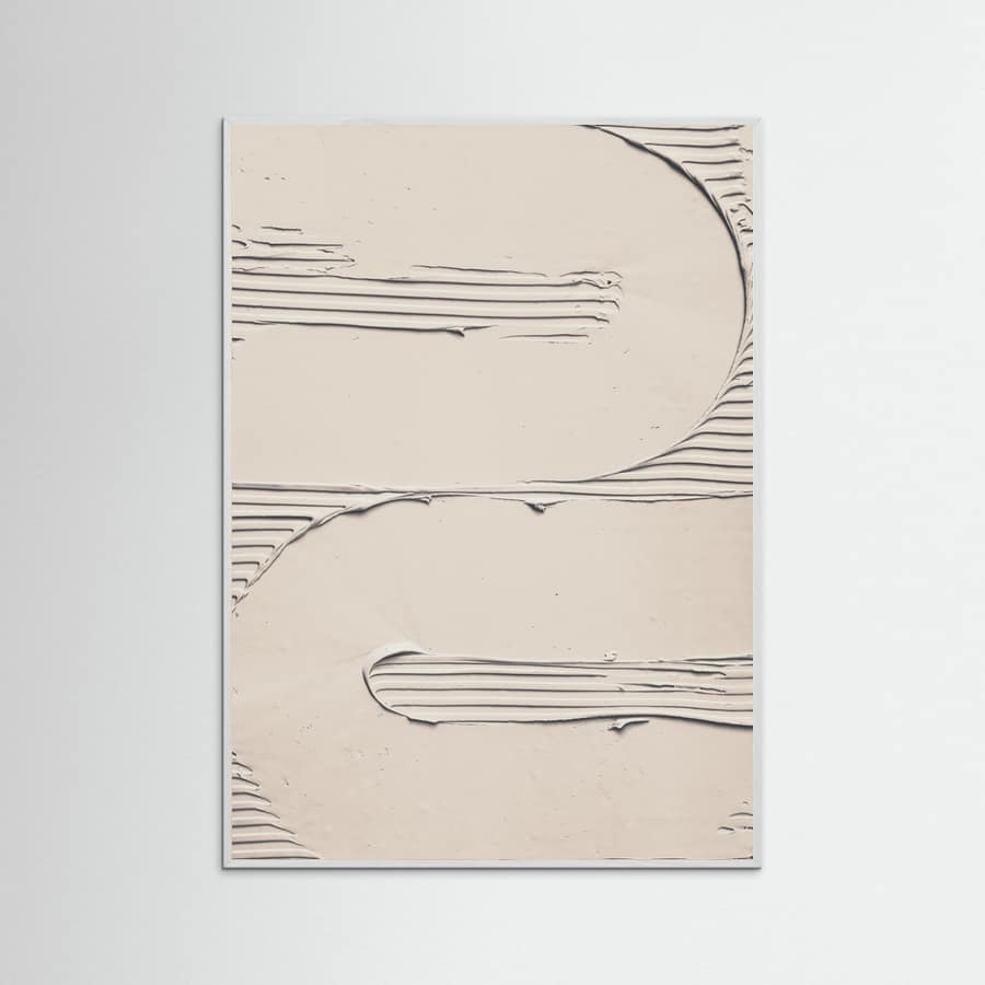 Mud Texture 11 Beige Poster – plakat og kunsttryk