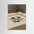 White Wood Muted Grid Study
