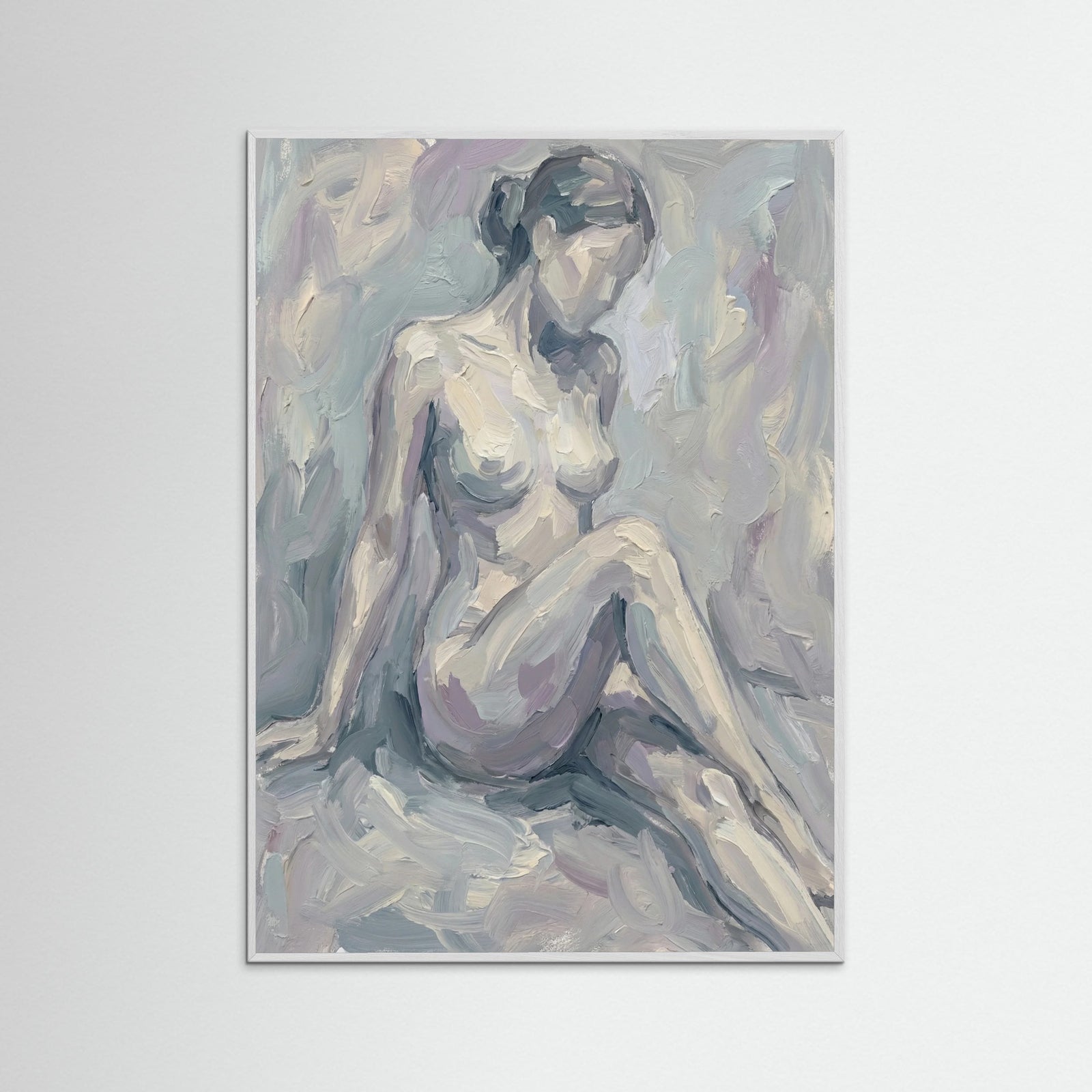 White Wood Muted Reflection