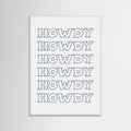 Plakat Navy Blue Howdy – plakat i druk artystyczny