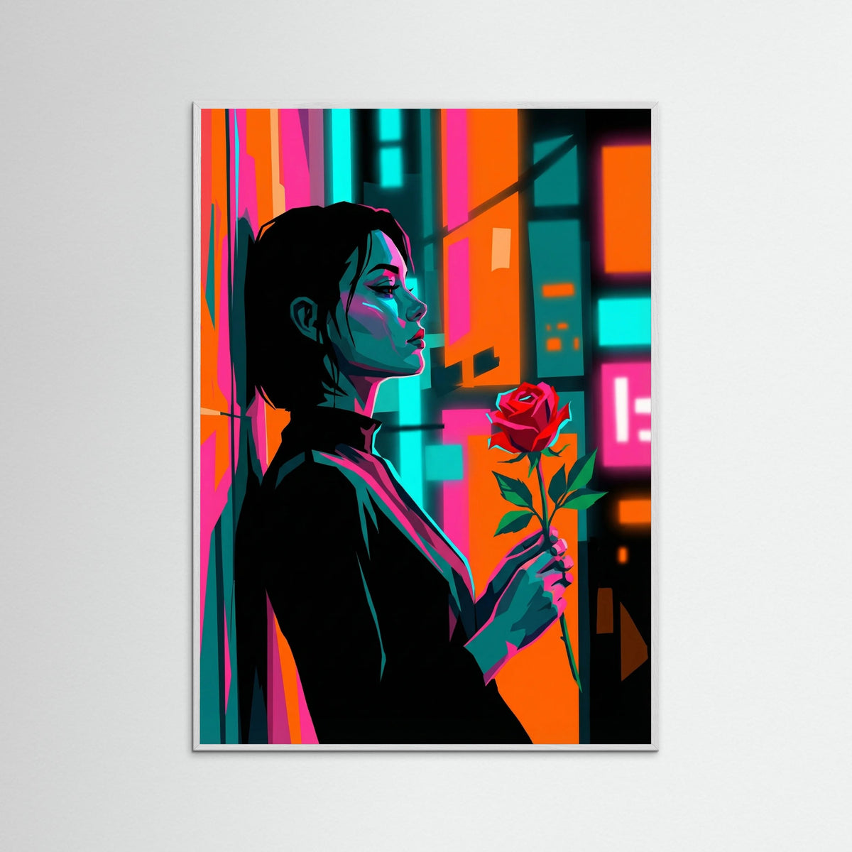 White Wood Neon Haze