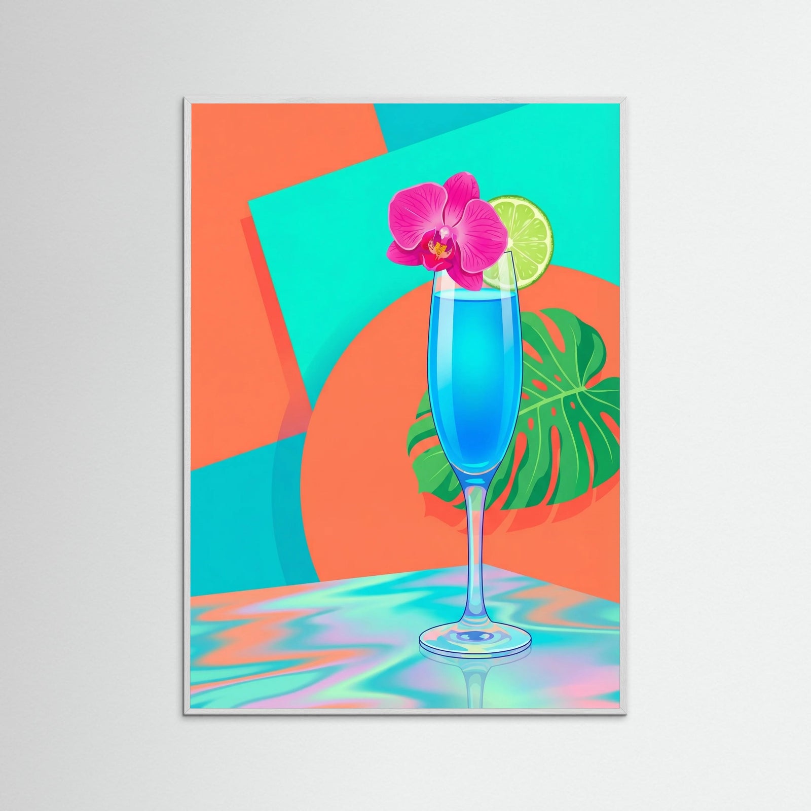 White Wood Neon Jungle Groove