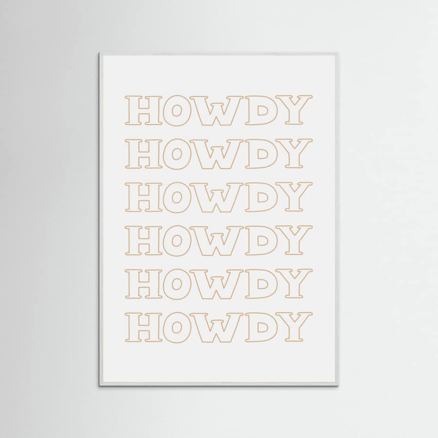 Plakat Neutral Howdy – plakat i druk artystyczny