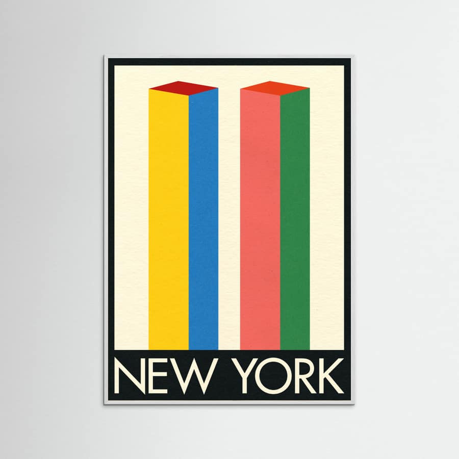 New York Twin Towers Poster – poster and art print