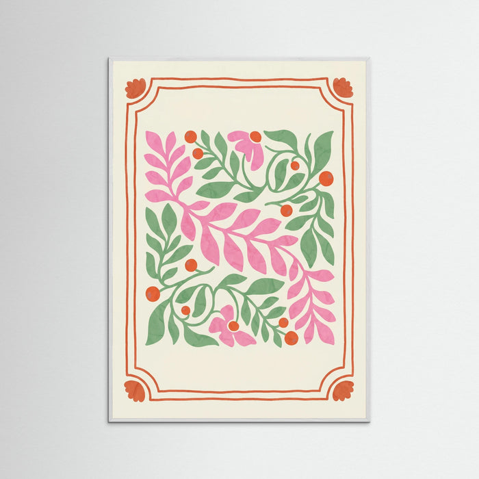 White Wood Nostalgic Pink Bloom