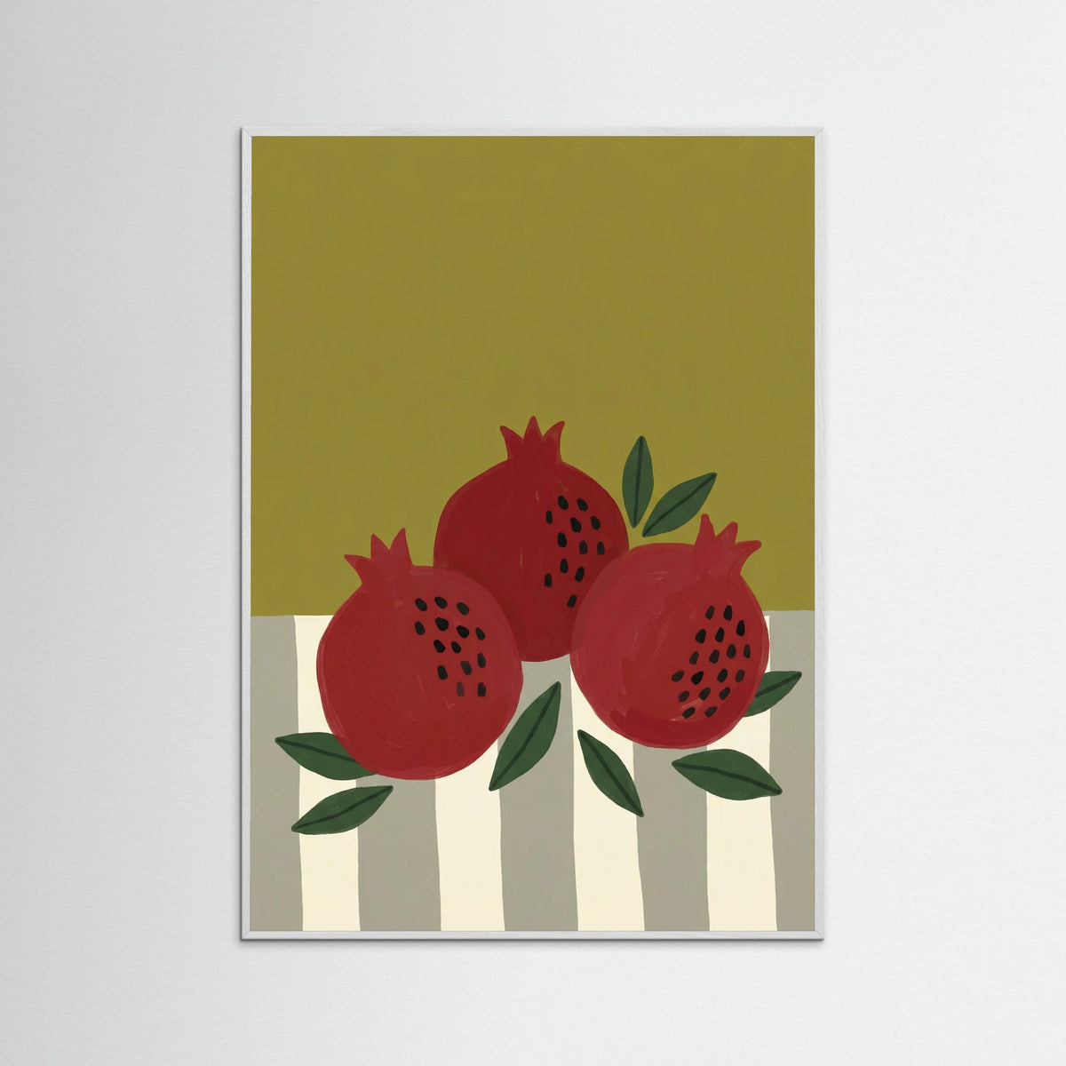 White Wood Ochre Bloom Vase