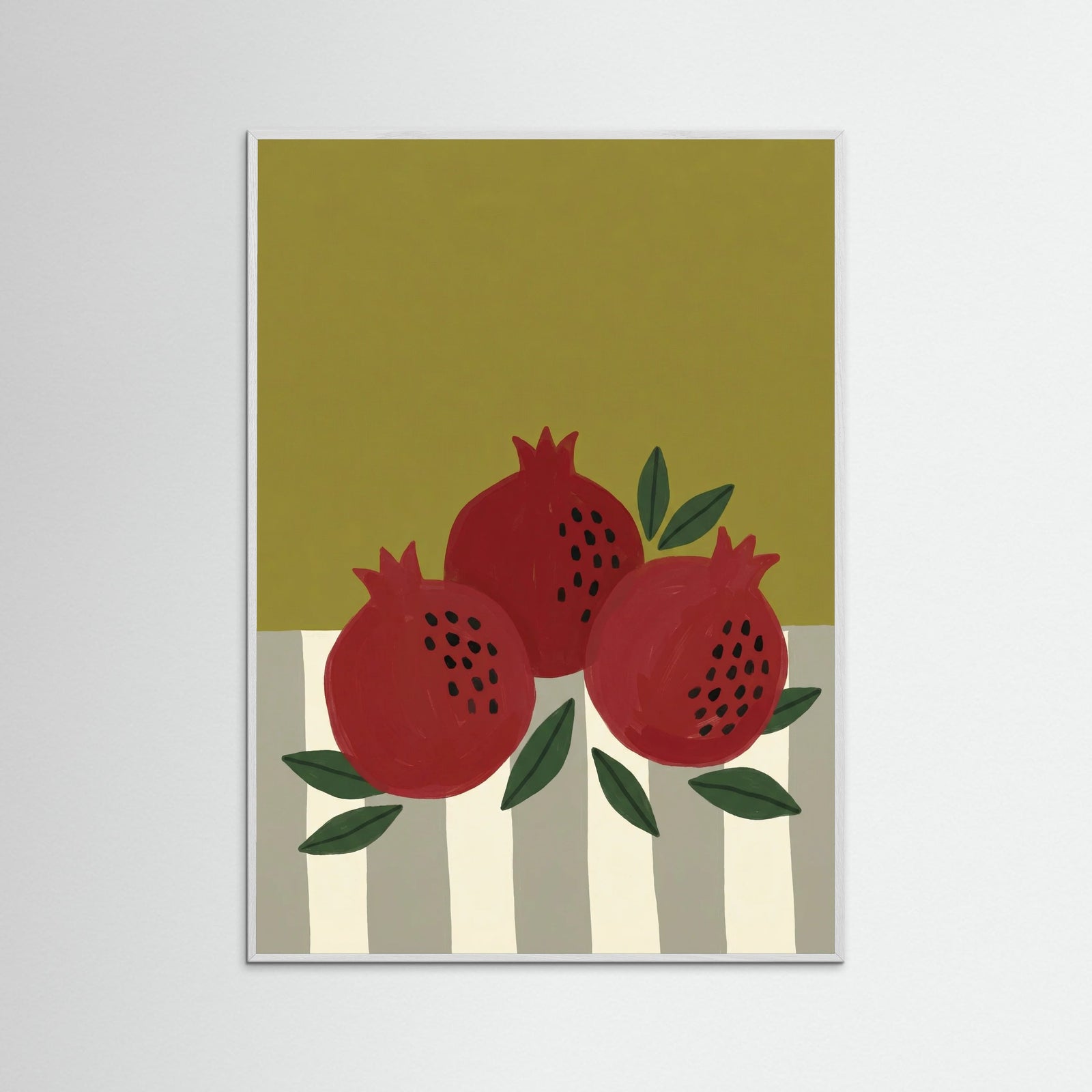 White Wood Ochre Bloom Vase