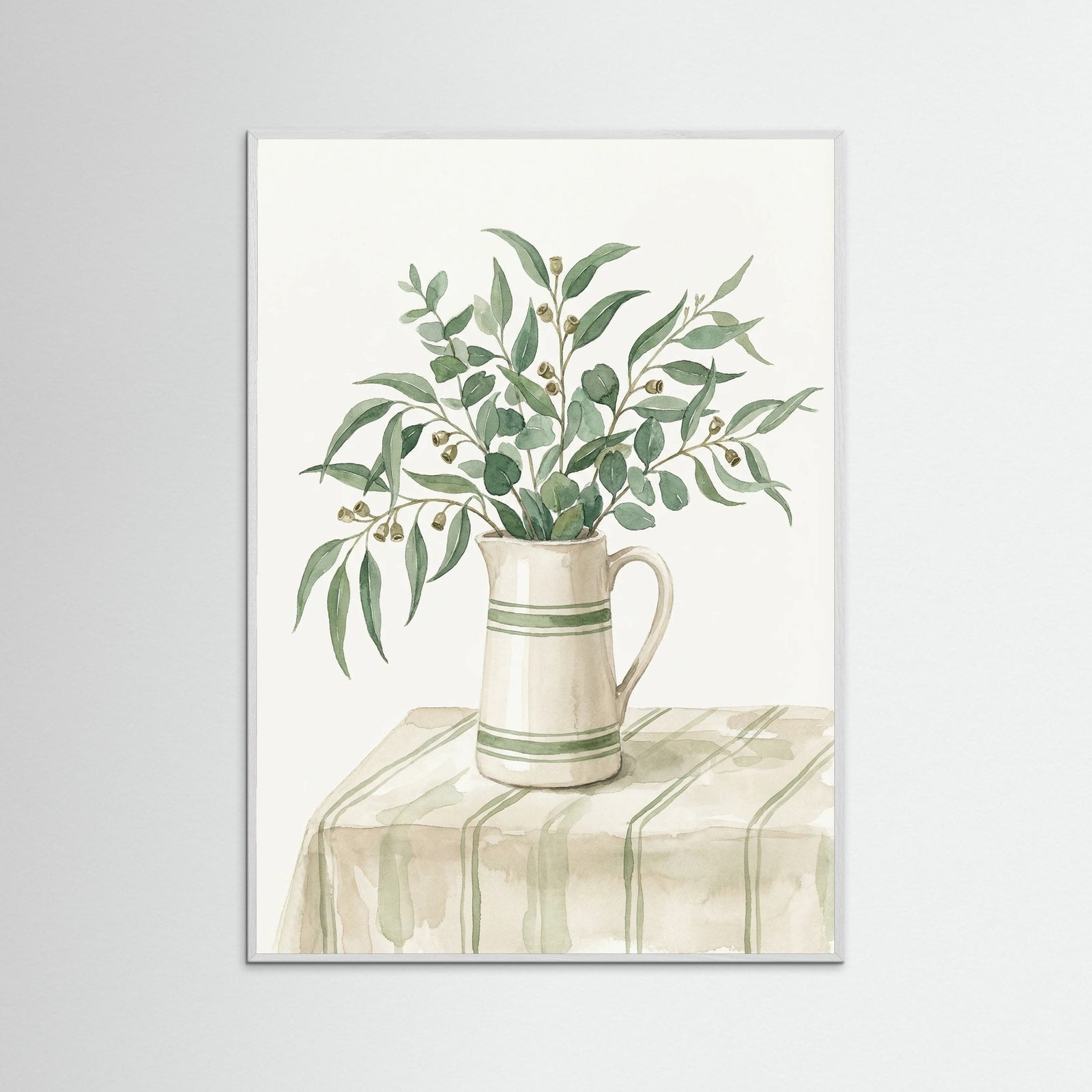 White Wood Olive Branch Still