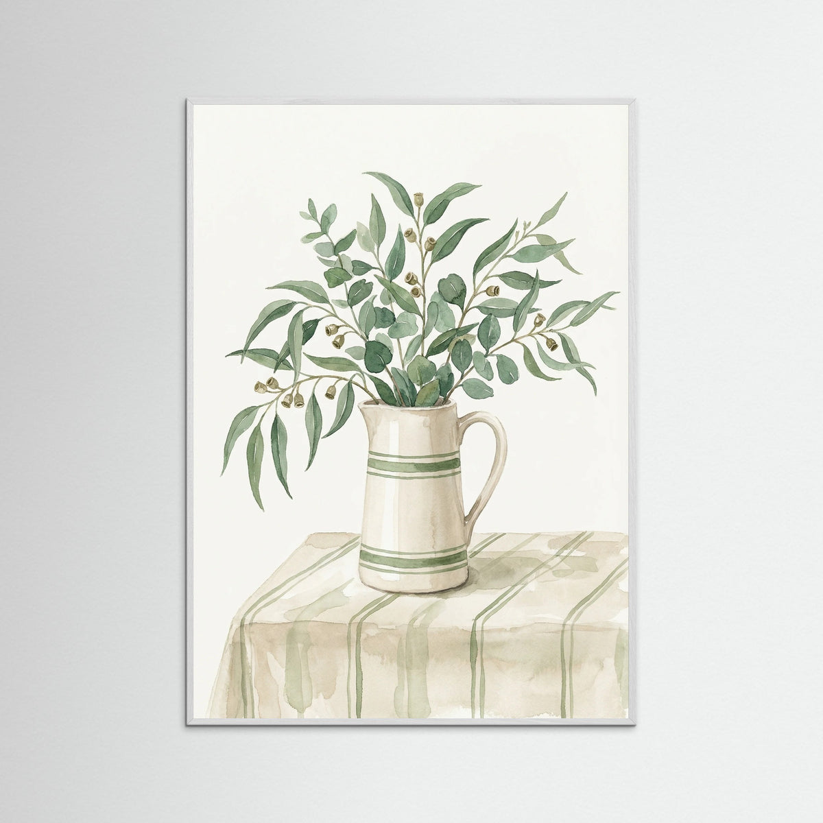 White Wood Olive Branch Still