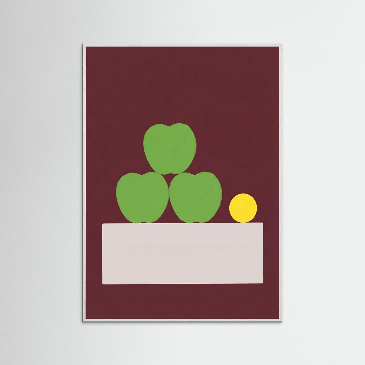 White Wood Orange Stillness