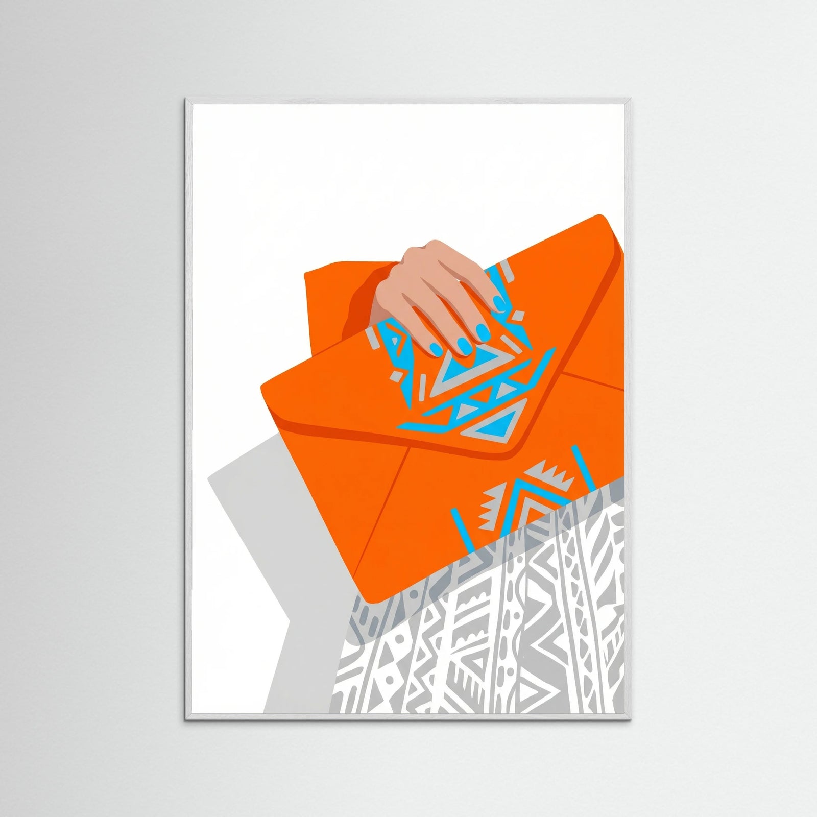 White Wood Orange Strides