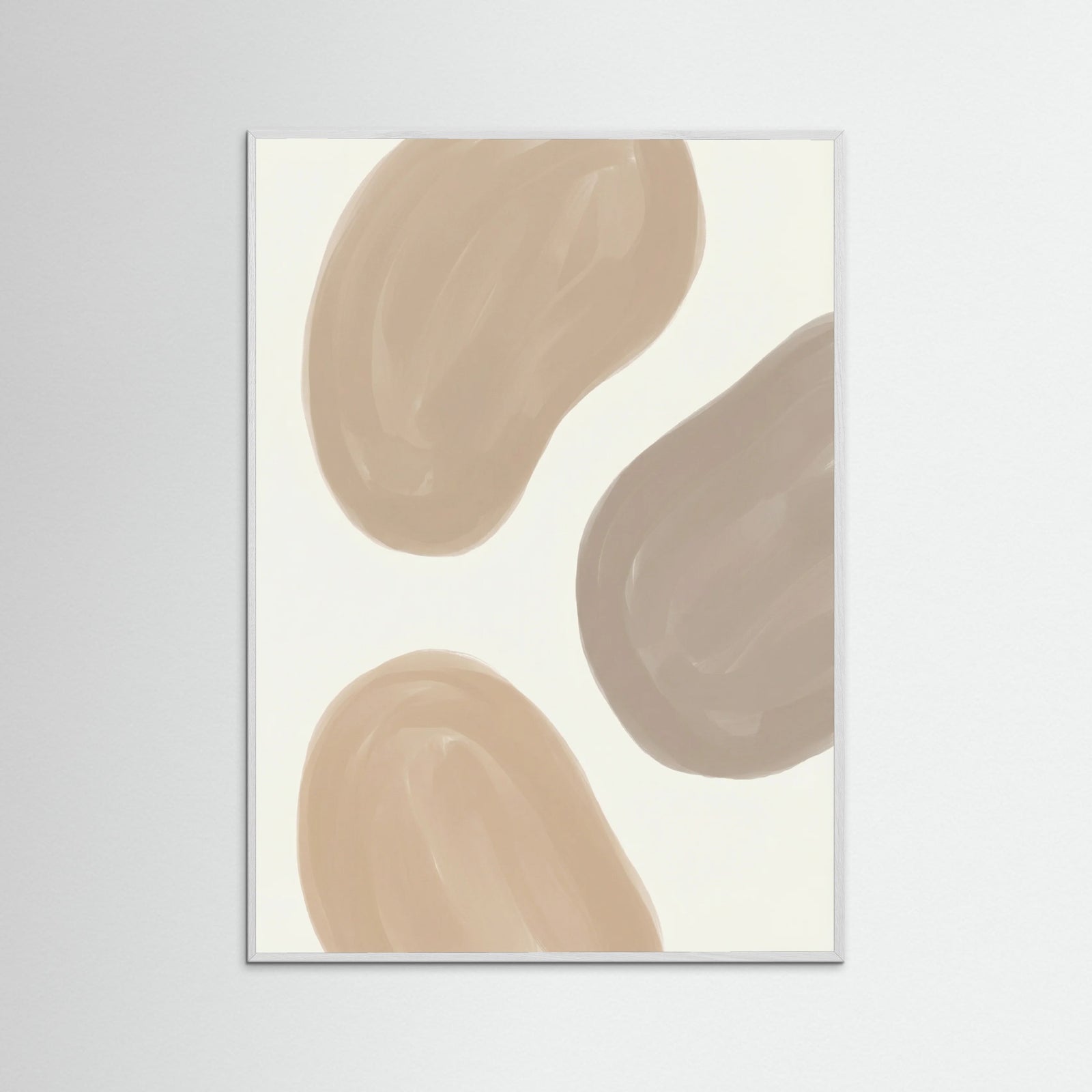 White Wood Organic Abstract Flow