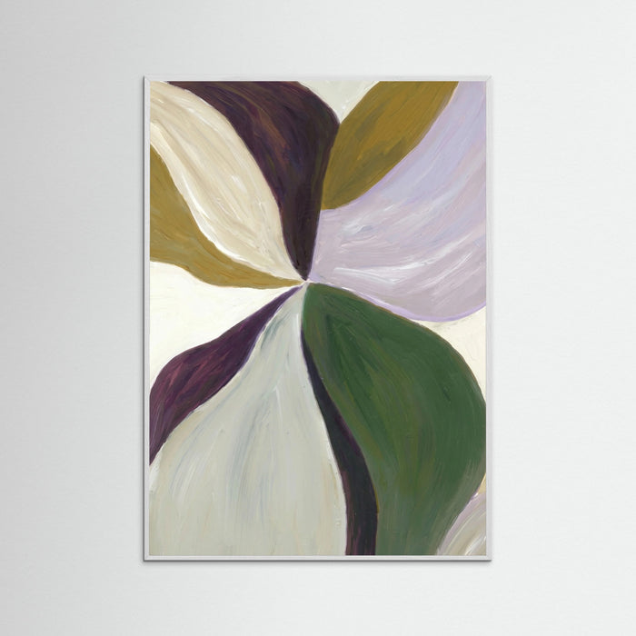 White Wood Organic Bloom Swirl