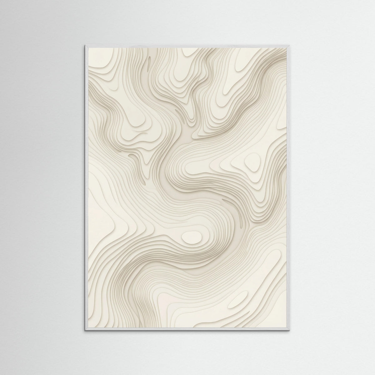 White Wood Organic Contours