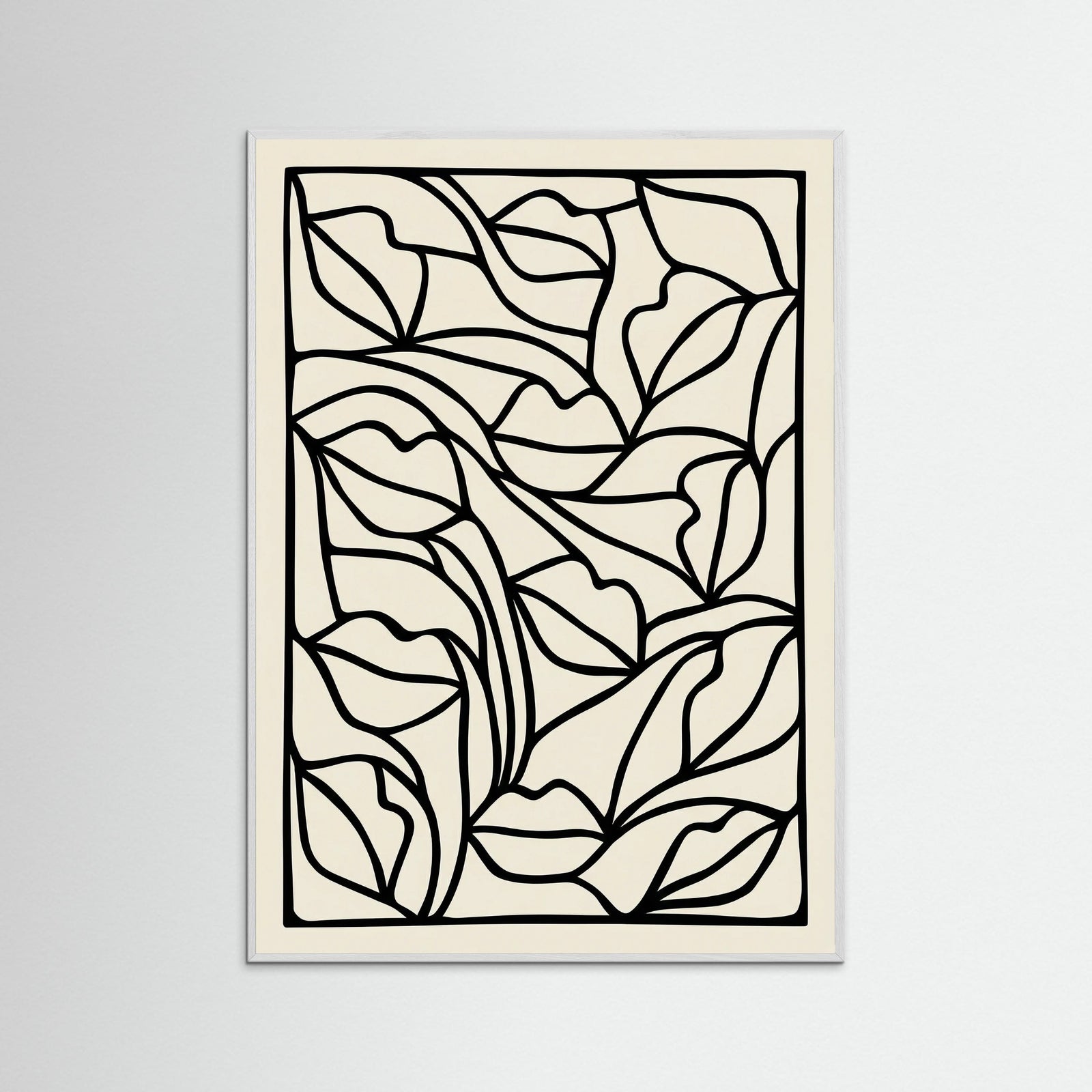 White Wood Organic Contours