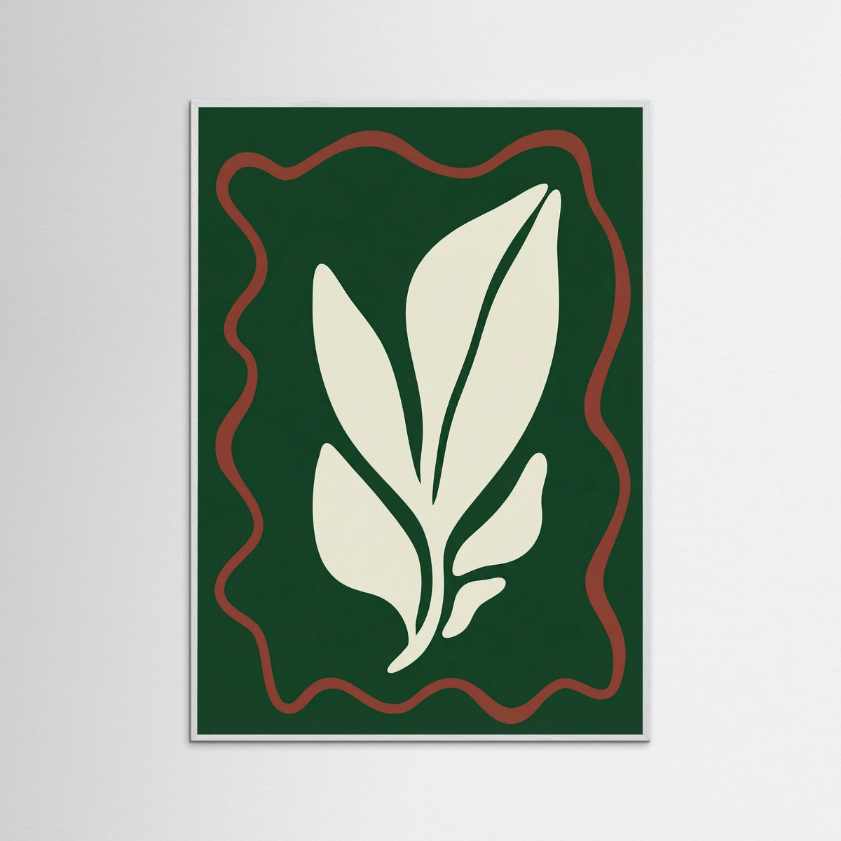 White Wood Organic Emerald Flow