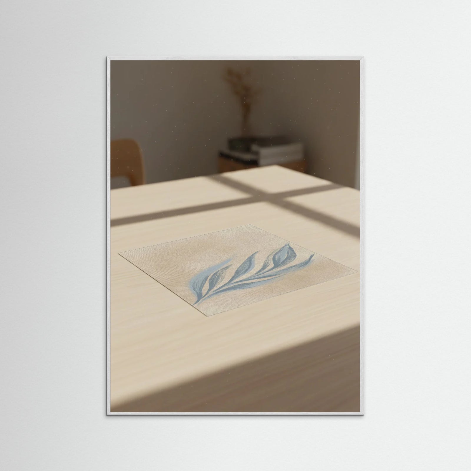 White Wood Organic Flow Beige