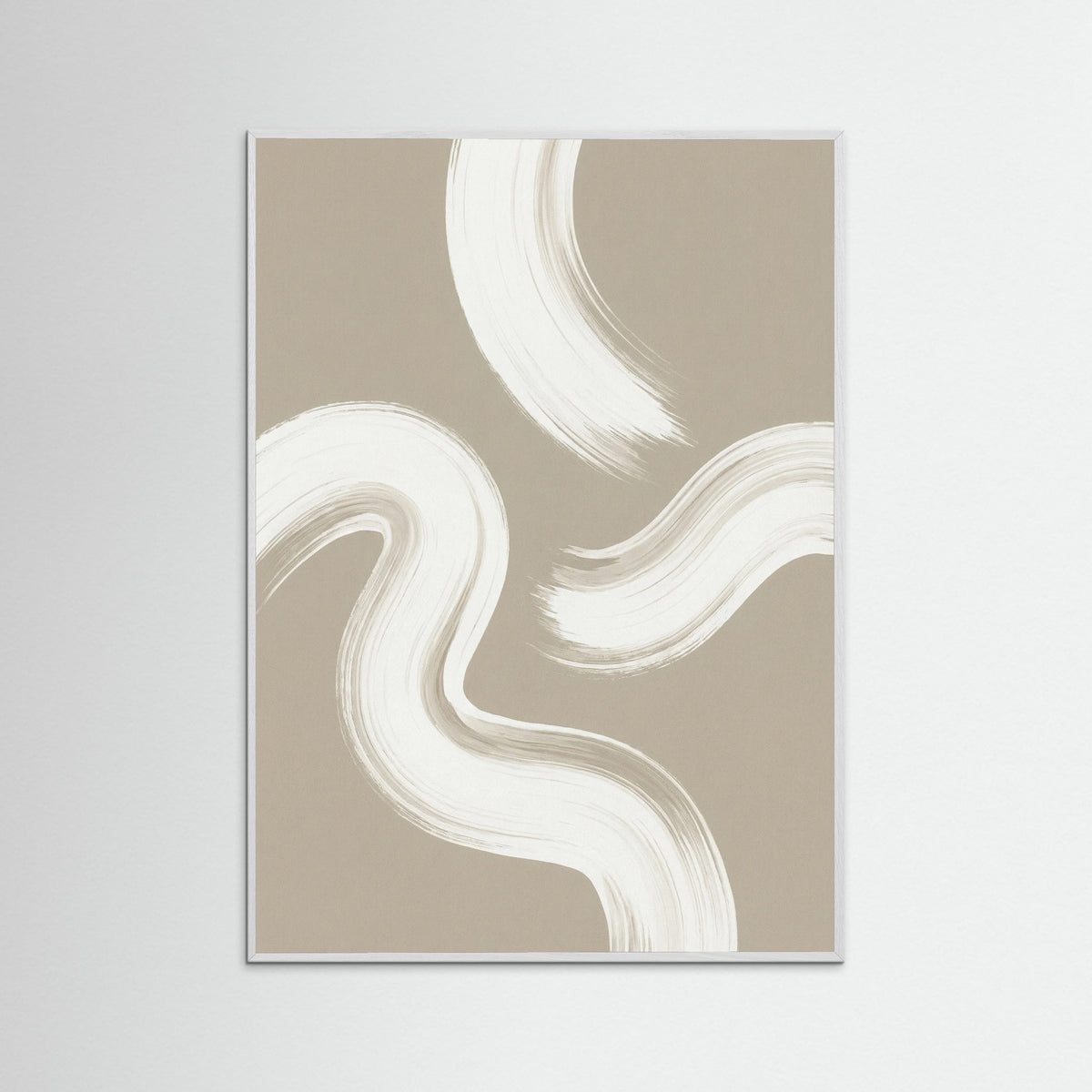 White Wood Organic Flow Beige