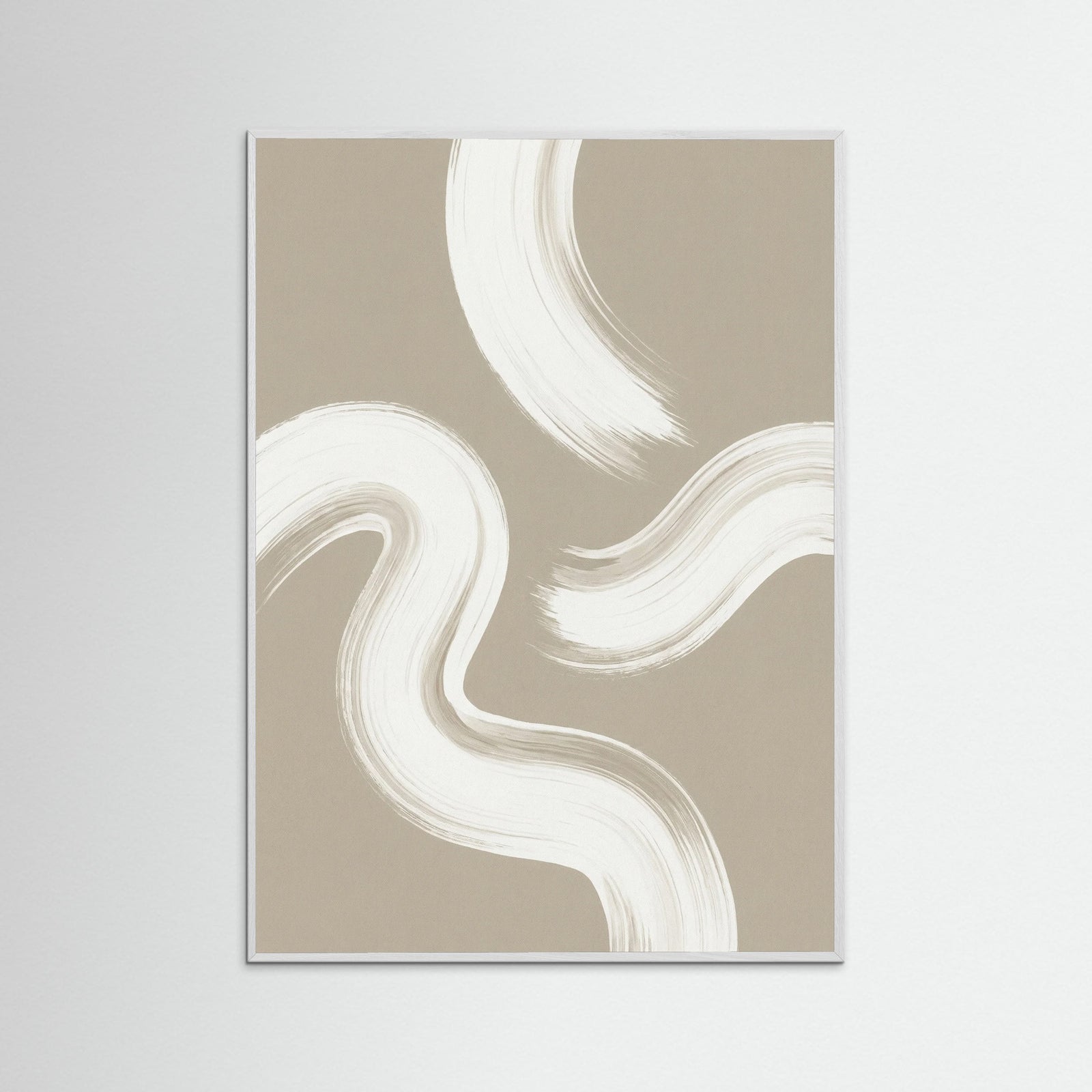 White Wood Organic Flow Beige