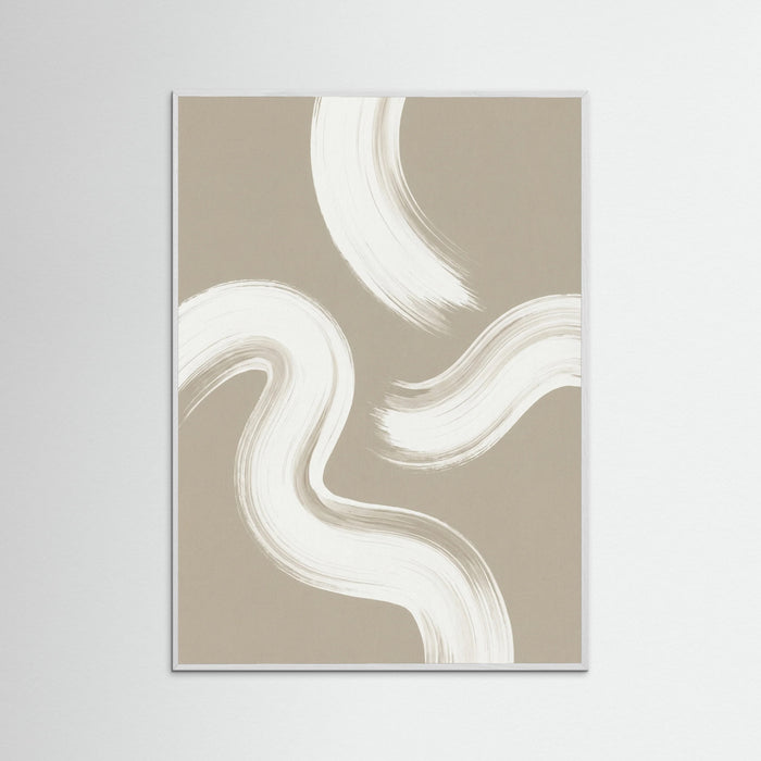 White Wood Organic Flow Beige
