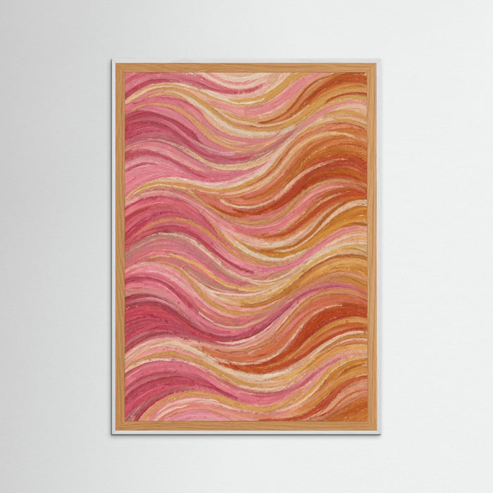 White Wood Organic Flow Lightbeige