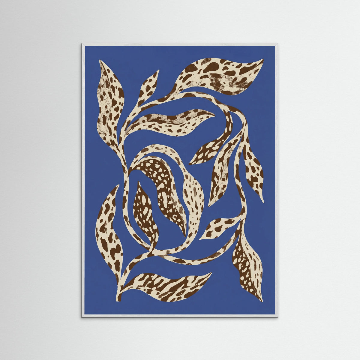 White Wood Organic Indigo Shapes