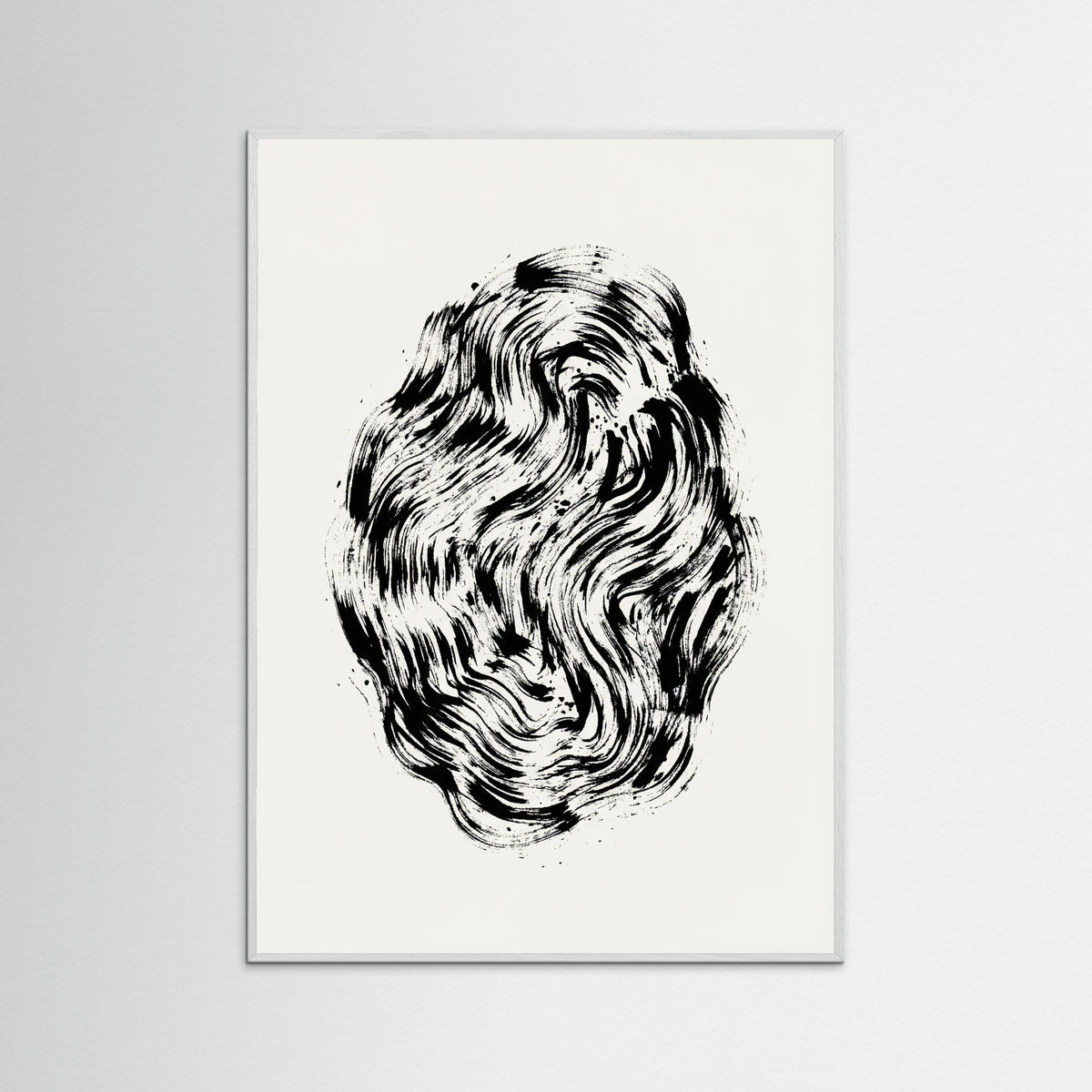 White Wood Organic Strokes