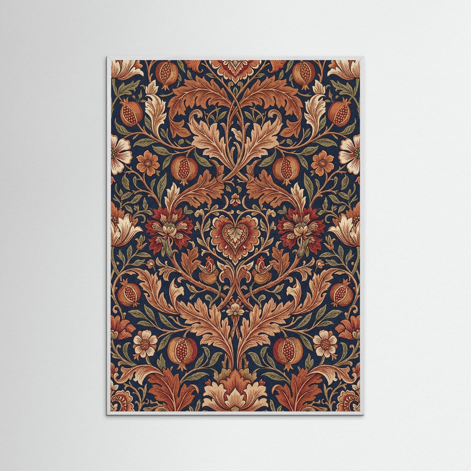 White Wood Ornate Foliage