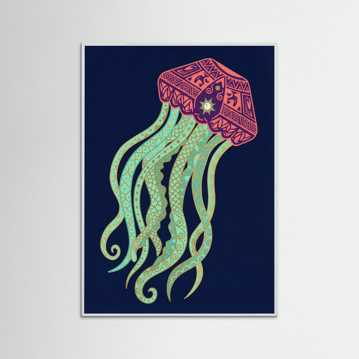 White Wood Ornate Ocean Crustacean