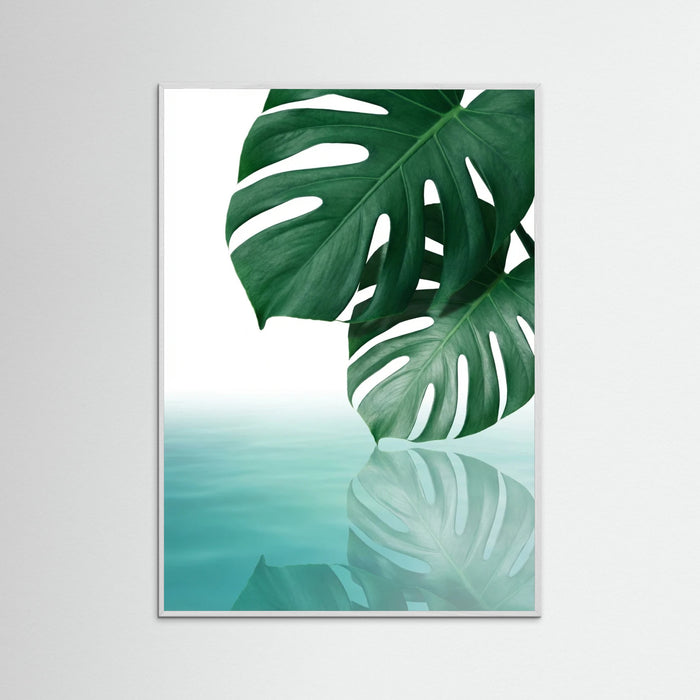White Wood Palm Serenity