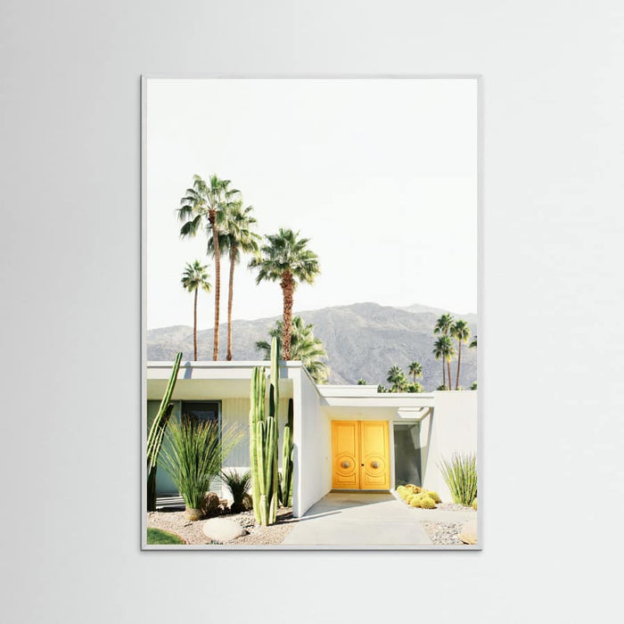 Palm Springs Yellow Door Poster – poster and art print